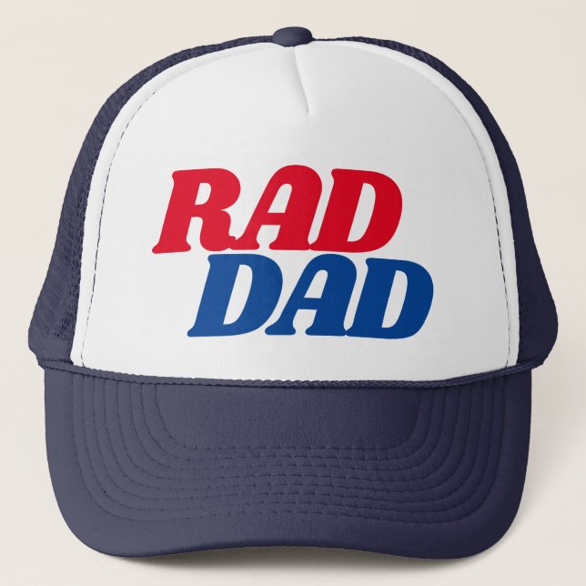 Casquette Citation de Rad Dad pour Dads Simple Baseball Truc (Devant)