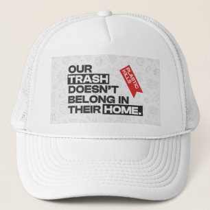 Casquette Citation de sensibilisation à la pollution en plas
