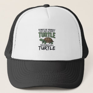 Casquette Citation de Tortue Drôle Design Vectoriel Vintage_