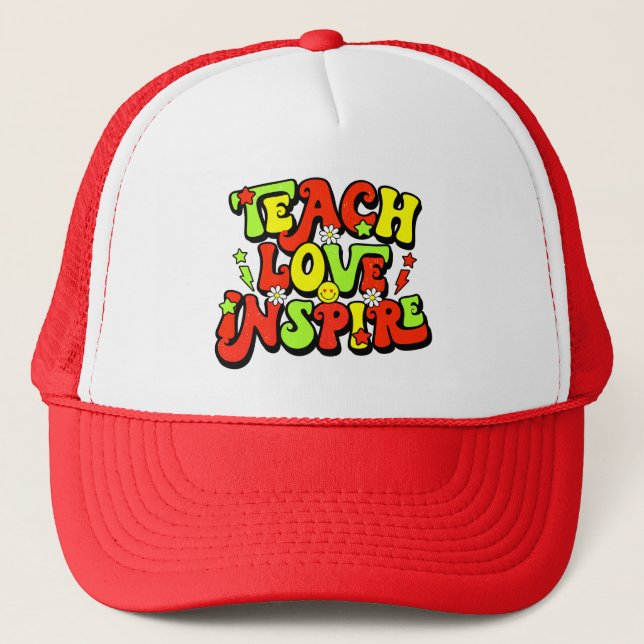Casquette Citation d'enseignement inspirant (Devant)