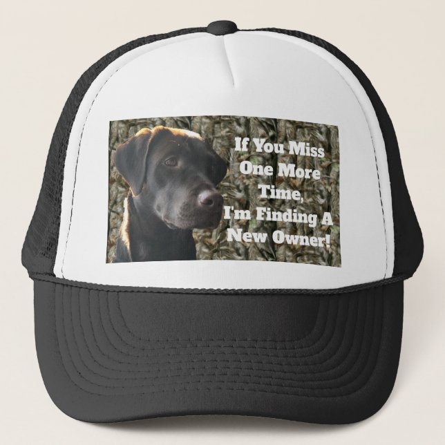 Casquette Citation drôle de laboratoire de chasse de (Devant)