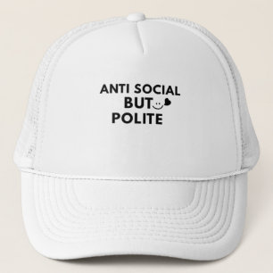 Casquette Citation drôle d'introverti antisocial mais poli