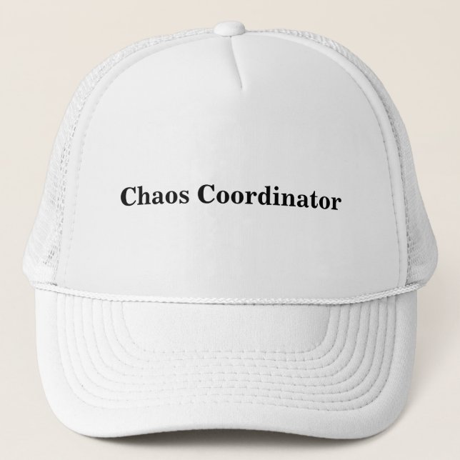 Casquette Citation du coordinateur du Chaos pour les enseign (Devant)
