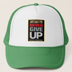 Casquette Citation Ne jamais abandonner Ne jamais se rendre