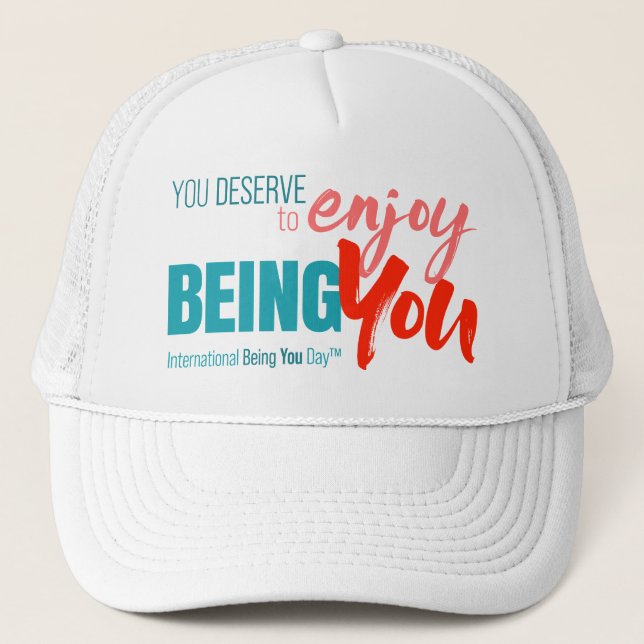 Casquette Citations de la Journée internationale de l'Être v (Devant)