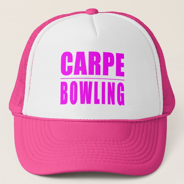 Casquette Citations drôles de lanceurs de fille : Bowling de (Devant)