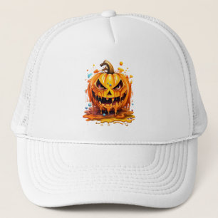 Casquette Citrouille de couleur de splash d'Halloween