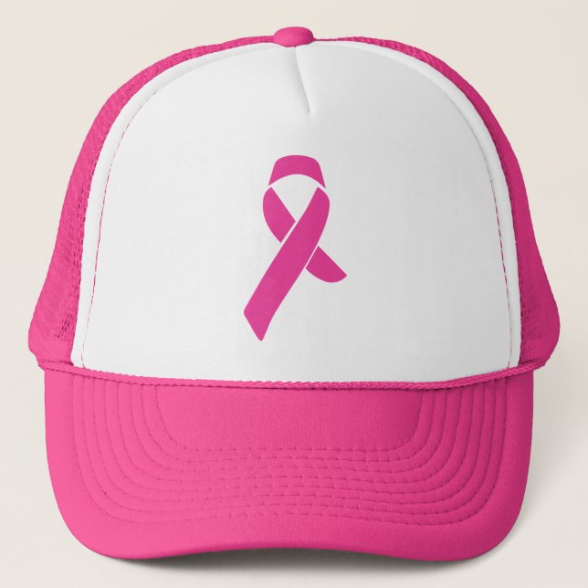 Casquette Citrouille rose de sensibilisation au cancer du se (Devant)
