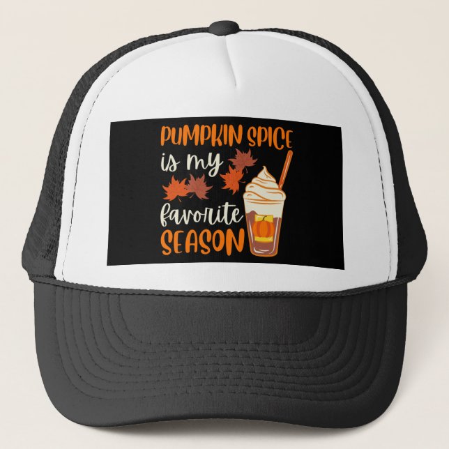 Casquette Citrouille Spice Est Mon Chapeau Trucker De Saison (Devant)