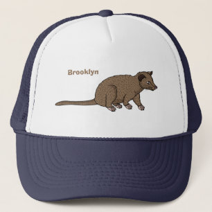 Casquette Civet de mûte luwak, dessin animé