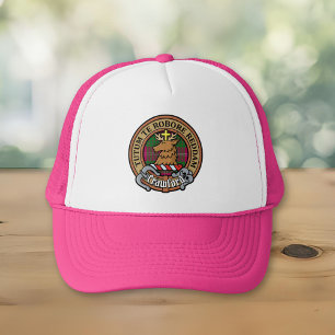 Casquette Clan Crawford Crest sur Tartan Trucker Hat