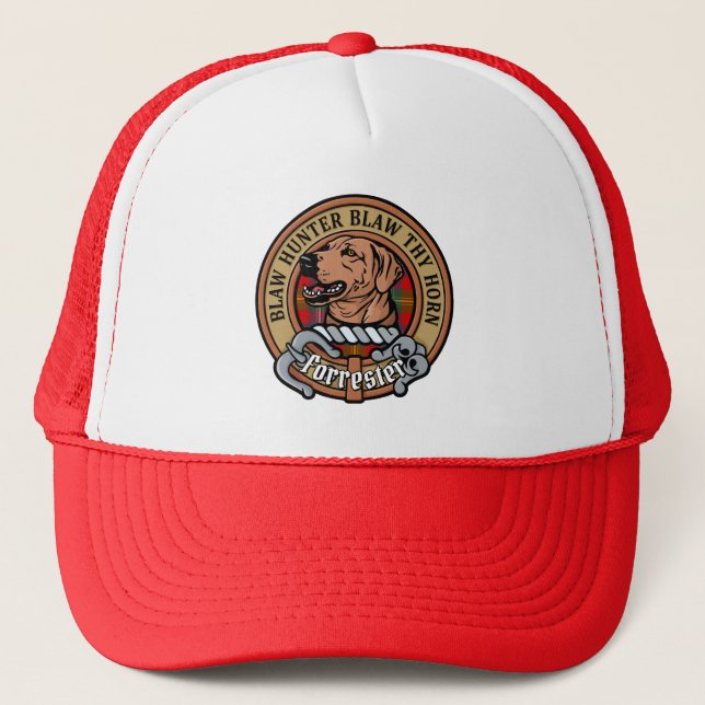 Casquette Clan Forrester Crest sur Tartan (Devant)