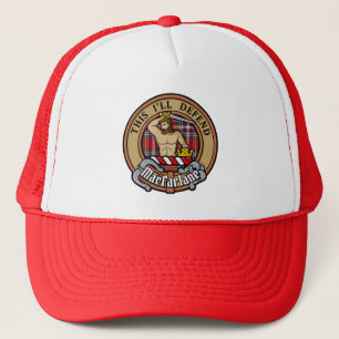 Casquette Clan MacFarlane Crest sur Red Tartan