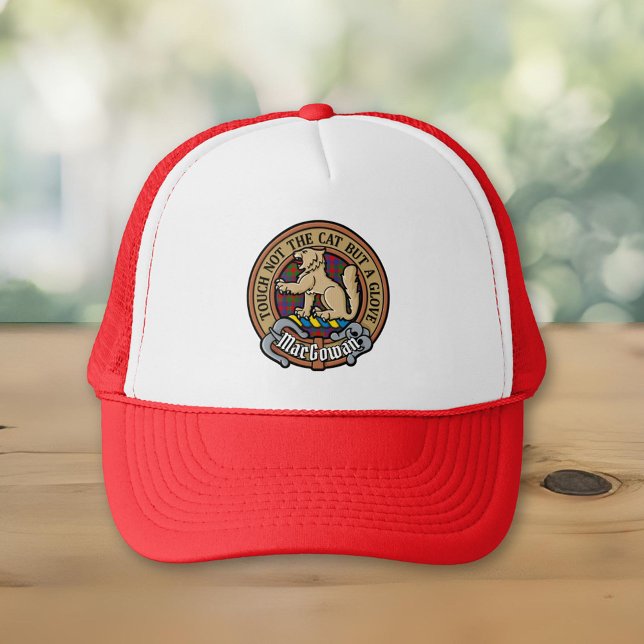 Casquette Clan MacGowan Crest sur Tartan (Créateur téléchargé)