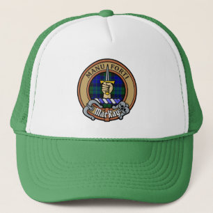 Casquette Clan MacKay Crest sur Tartan