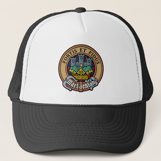 Casquette Clan MacLachlan Crest sur Tartan (Devant)