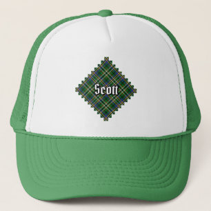 Casquette Clan Scott Green Tartan Trucker Chapeau