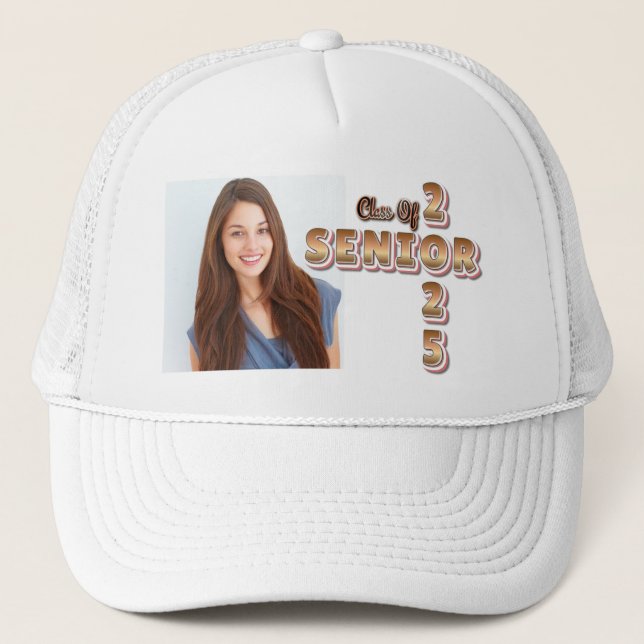 Casquette Classe de 2025 Graduation Senior Graduate Photo (Devant)