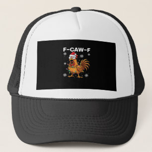 Casquette Classique de Noël Funny F-Caw-F de poulet drôle