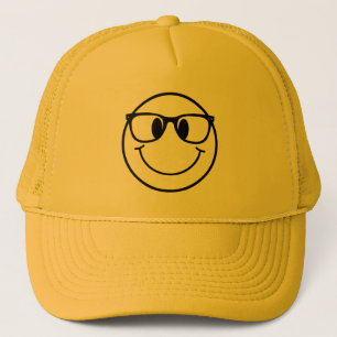Casquette Classique Retro Nerd Geek Face Sourire sourire