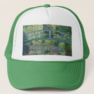 Casquette Claude Monet - Eau Lily étang, Harmonie verte