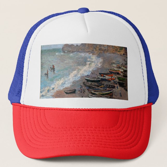 Casquette Claude Monet - La plage d'Etretat (Devant)