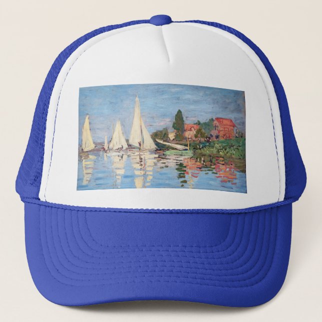 Casquette Claude Monet - Regattas à Argenteuil (Devant)