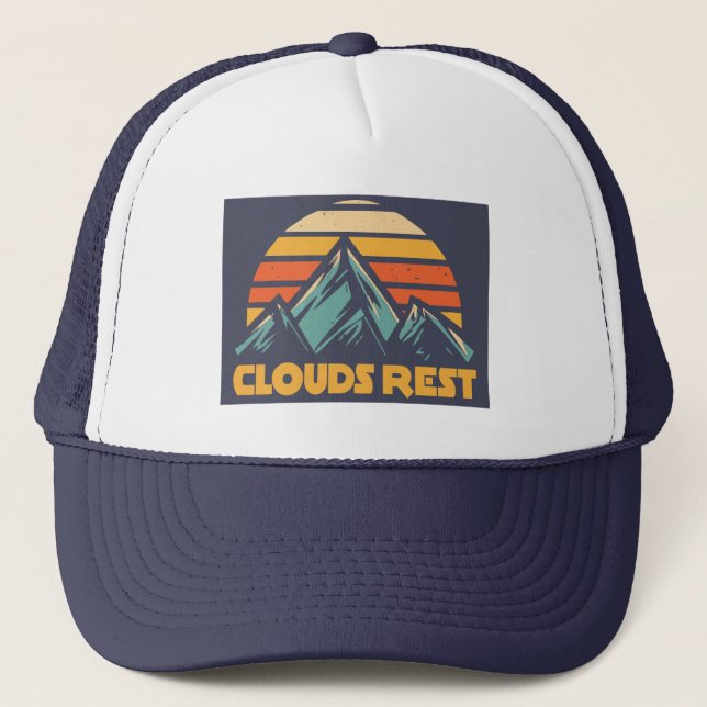 Casquette Clouds Rest Mountain Yosemite Retro Turquoise (Devant)