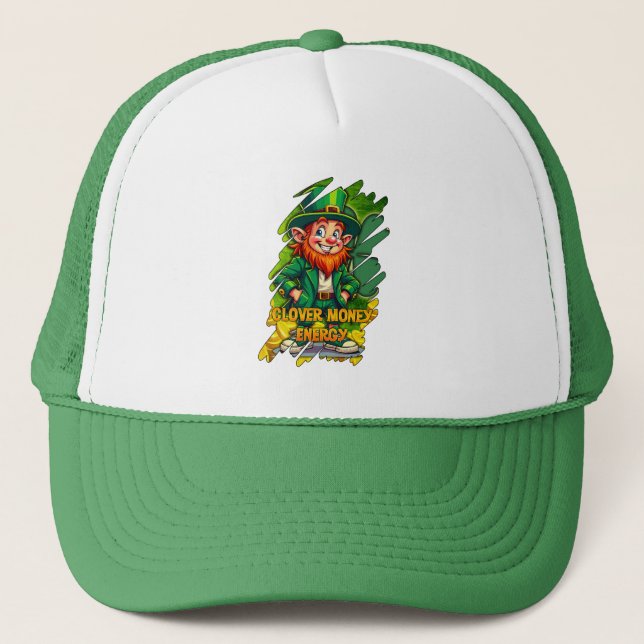Casquette Clover Money Energy – Lucky Leprechaun - boné (Devant)