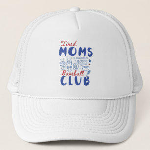 Casquette Club de Baseball des Mamans Fatiguées Jour de Matc