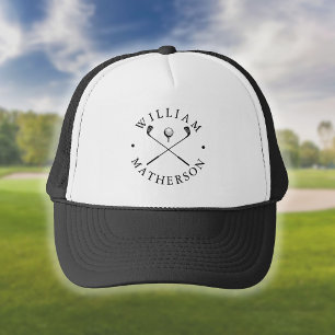 Casquette Clubs de golf classiques Nom personnalisé Golfeur