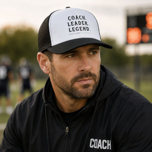 Casquette Coach Leader Legend Gold Typographie
