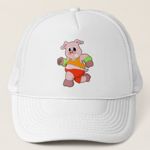 Casquette Cochon en cours d'exécution