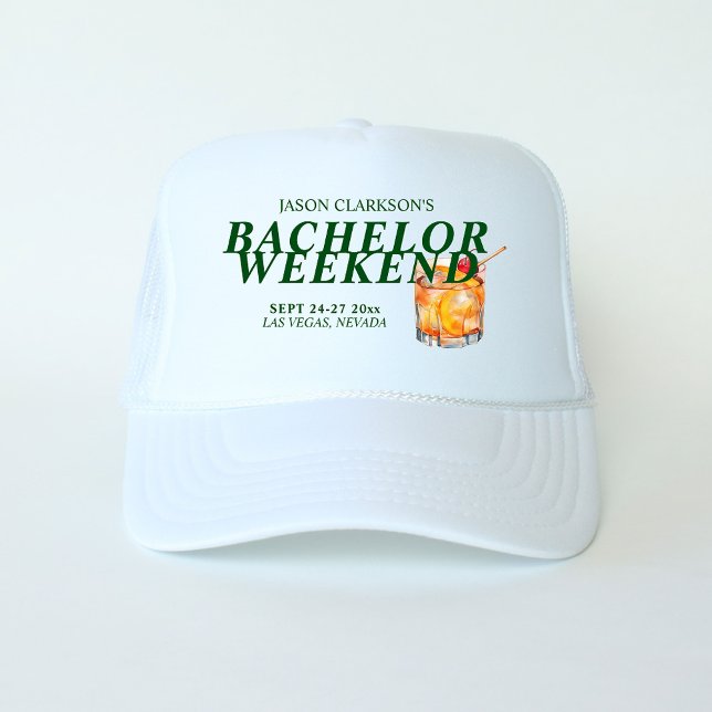 Casquette Cocktail Old Fashioned Week-end de célibataire (Créateur téléchargé)