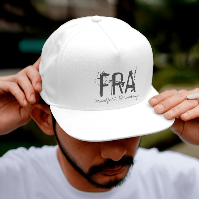 Casquette Code de l'aéroport FRA Frankfurt Allemagne (Créateur téléchargé)
