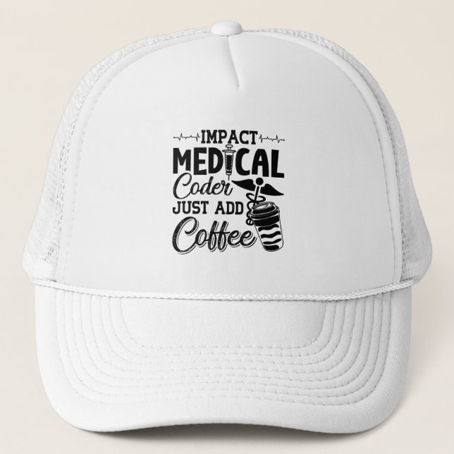 Casquette Codeur Médicale Ajoutez simplement un code program (Devant)