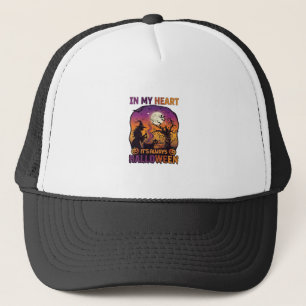 Casquette Coeur C'est toujours Halloween Sorcière Chaudron A