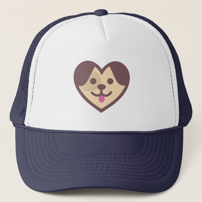 Casquette Coeur chiot (Devant)