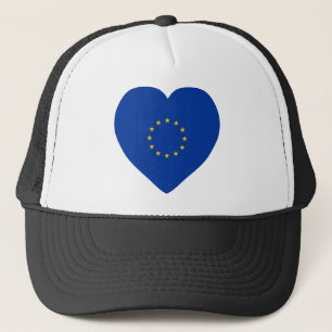 Casquette Coeur de drapeau d'Union européenne
