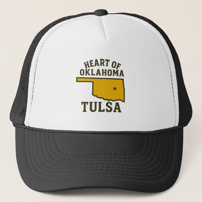 Casquette Coeur de l'Oklahoma | Conception de la carte d'éta (Devant)