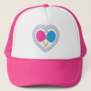 Casquette Coeur de palette de ping-pong de PB