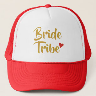 Casquette Coeur de rouge de tribu de jeune mariée