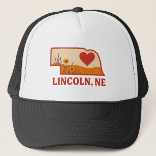 Casquette Coeur du Nebraska Lincoln   Retro Midwest
