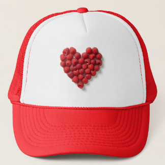Casquette Coeur framboise