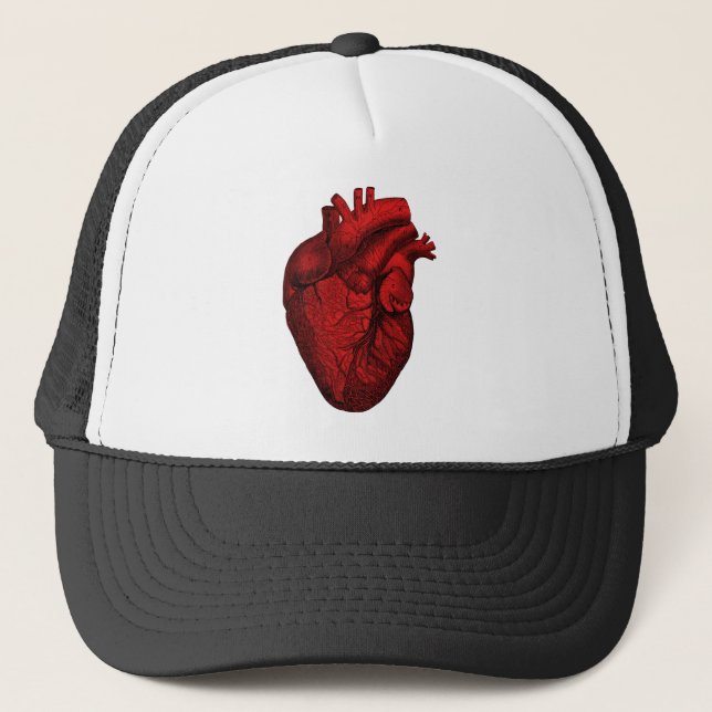 Casquette Coeur humain anatomique (Devant)