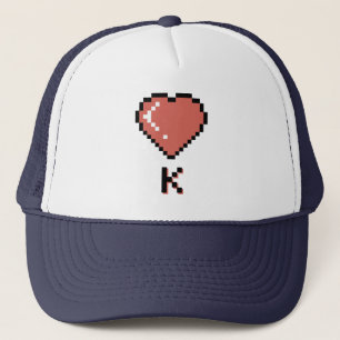 Casquette Coeur King contour noir