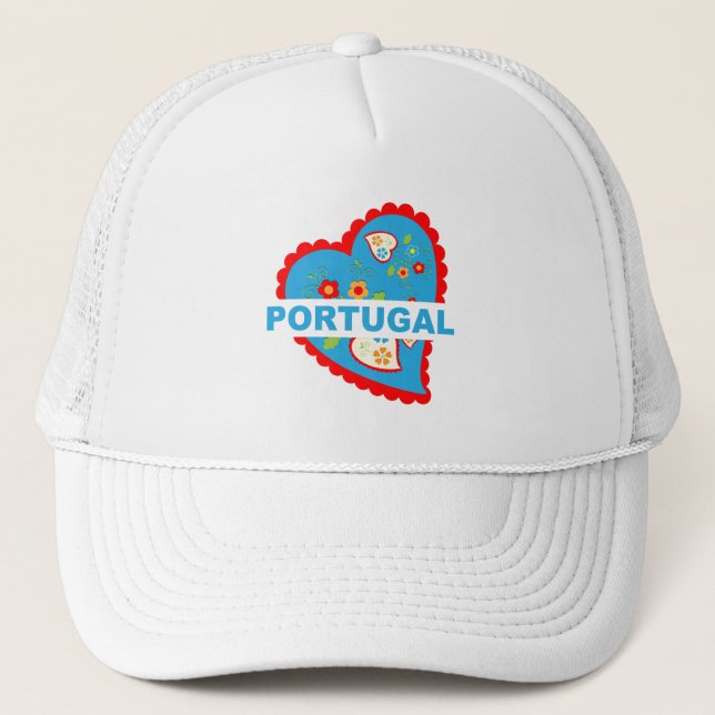 Casquette Coeur portugais joyeux (Devant)