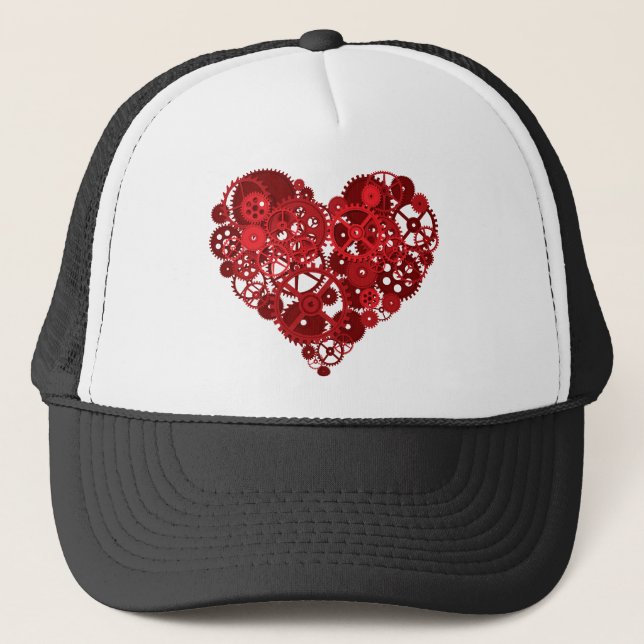Casquette Coeur Red Gears (Devant)