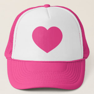 Casquette Coeur rose