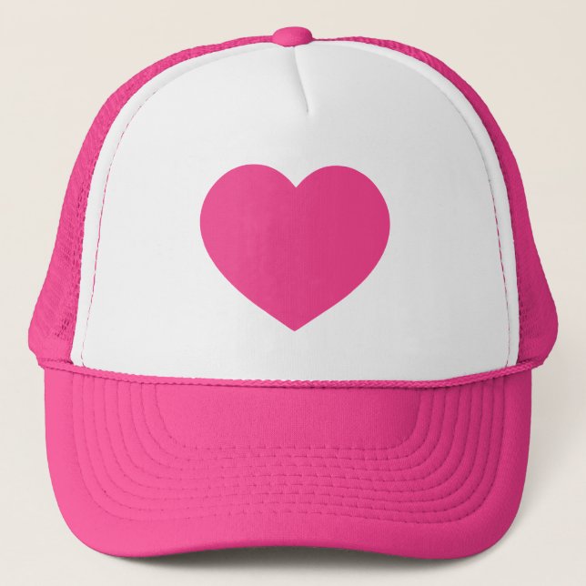 Casquette Coeur rose (Devant)